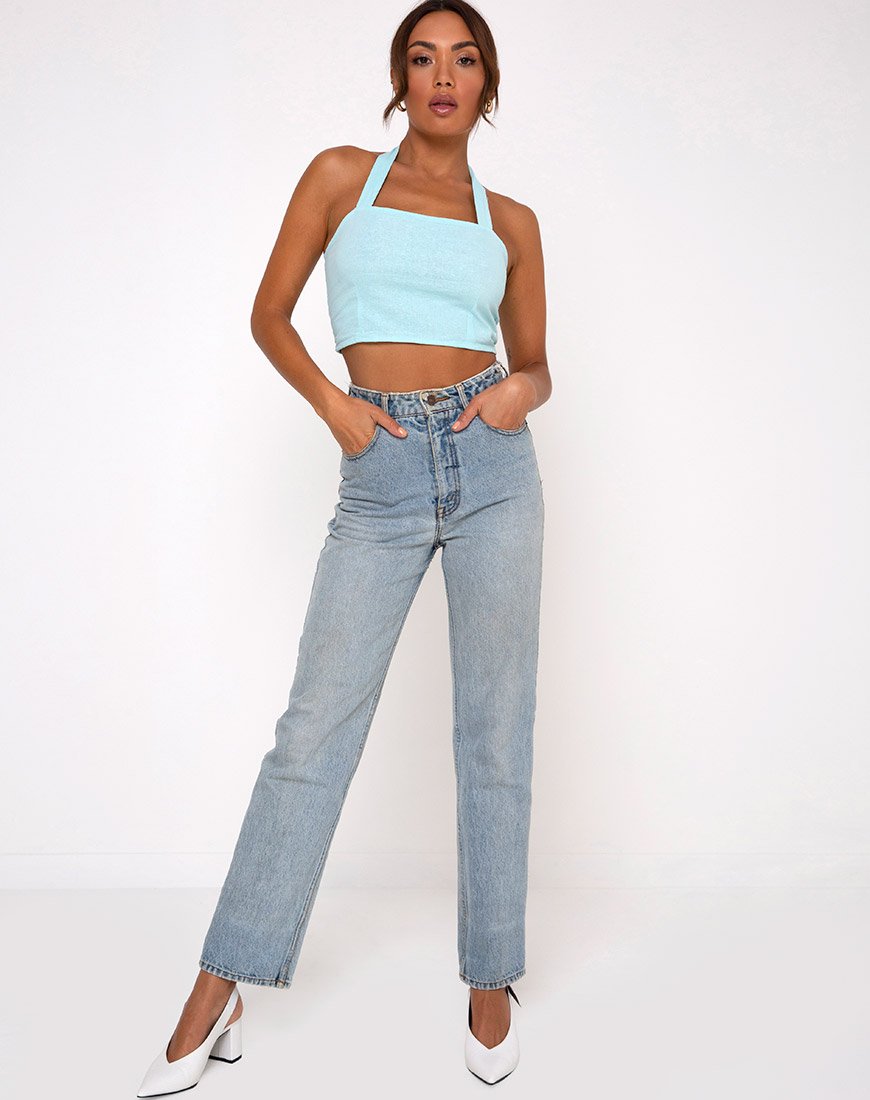 Image de Fedora Crop Top in Aqua