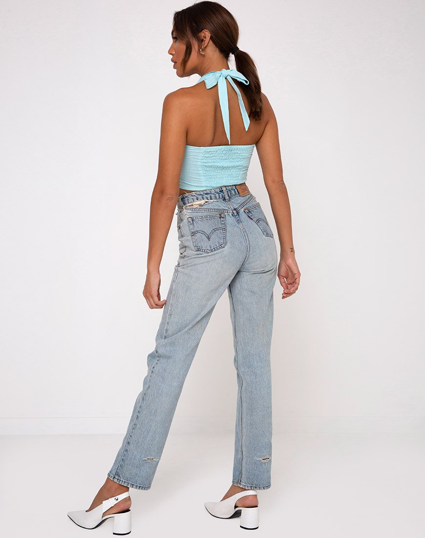 Image de Fedora Crop Top in Aqua