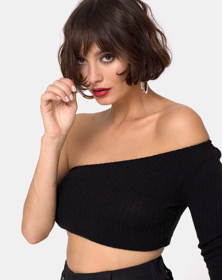Image de Fiax Top in Rib Black