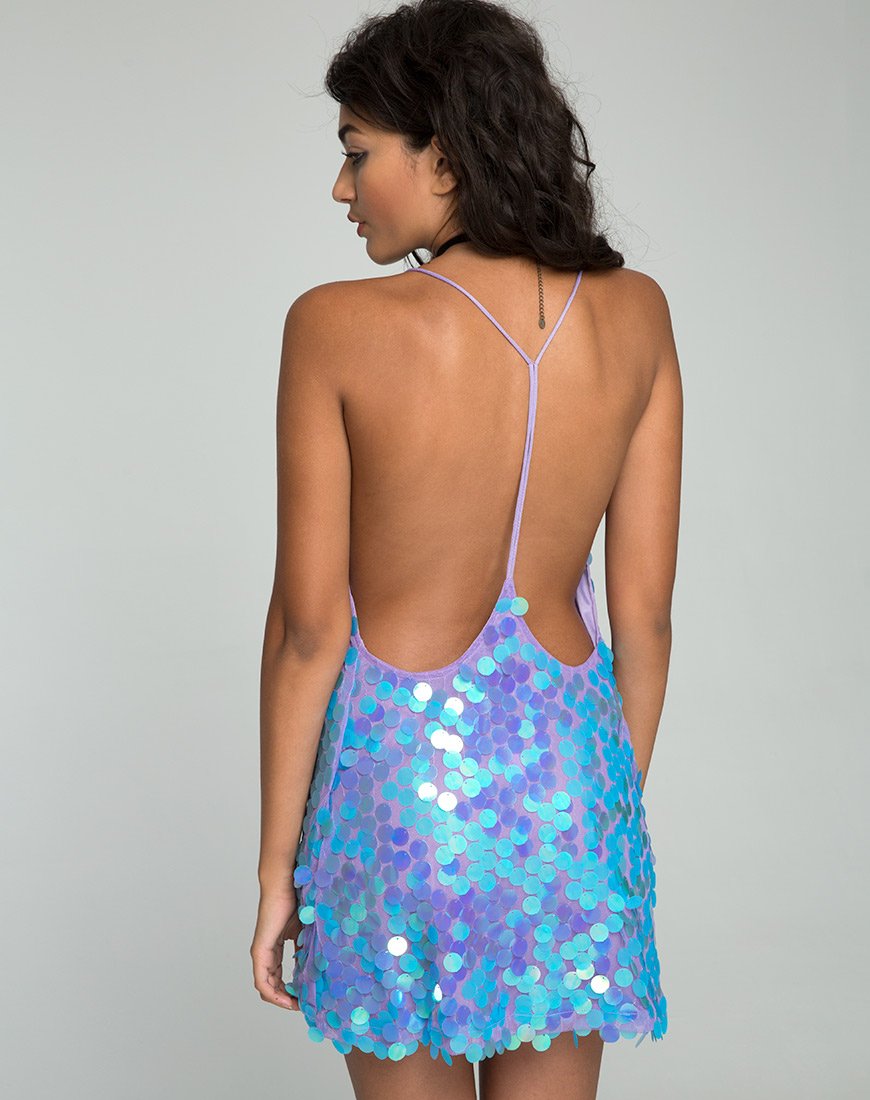 Robe Finn en paillettes disque de sirène