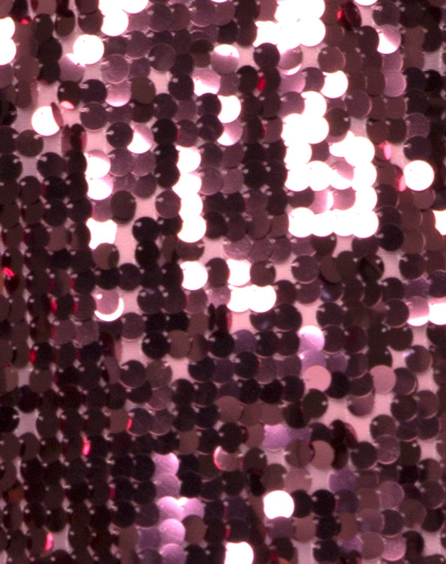 Image of Finn Dress in Metallic Rose Disc Sequin