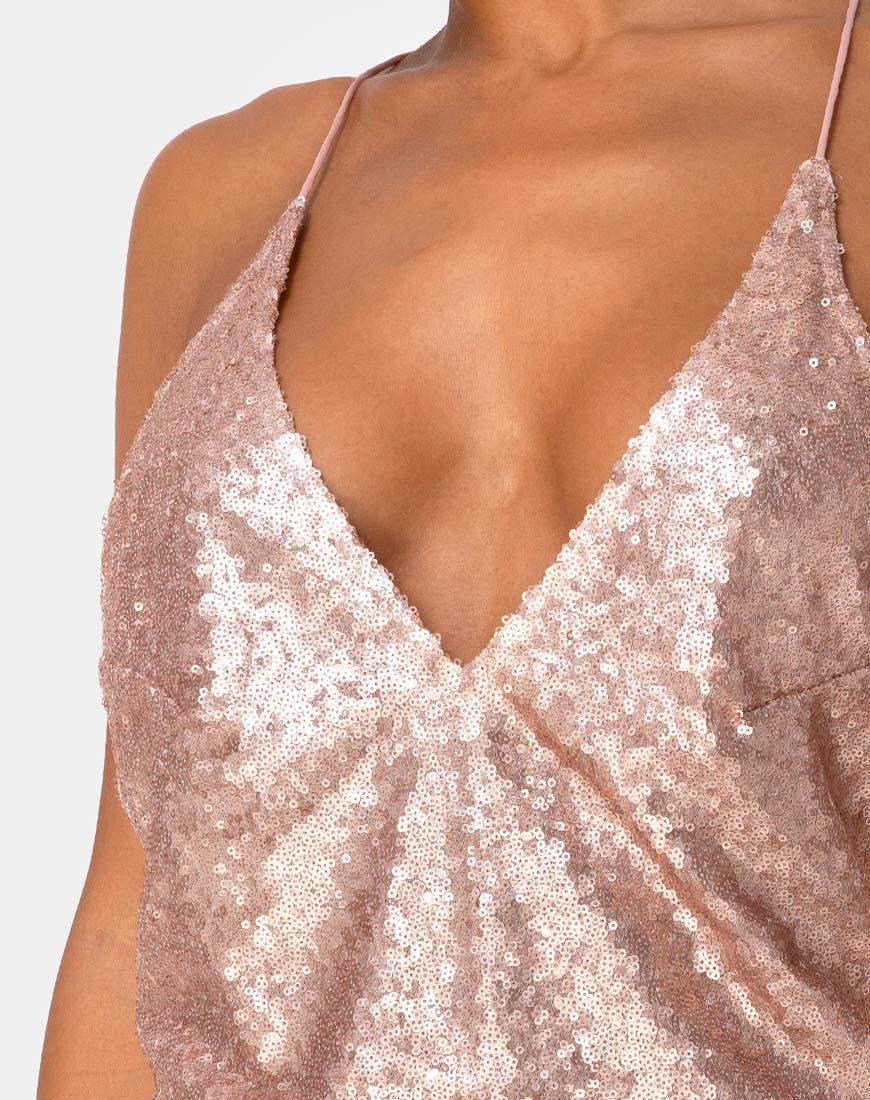 Image de Ringo Finn Dress in Rose Sequin