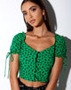 Image de Flaba Top in Dainty Daisy Green