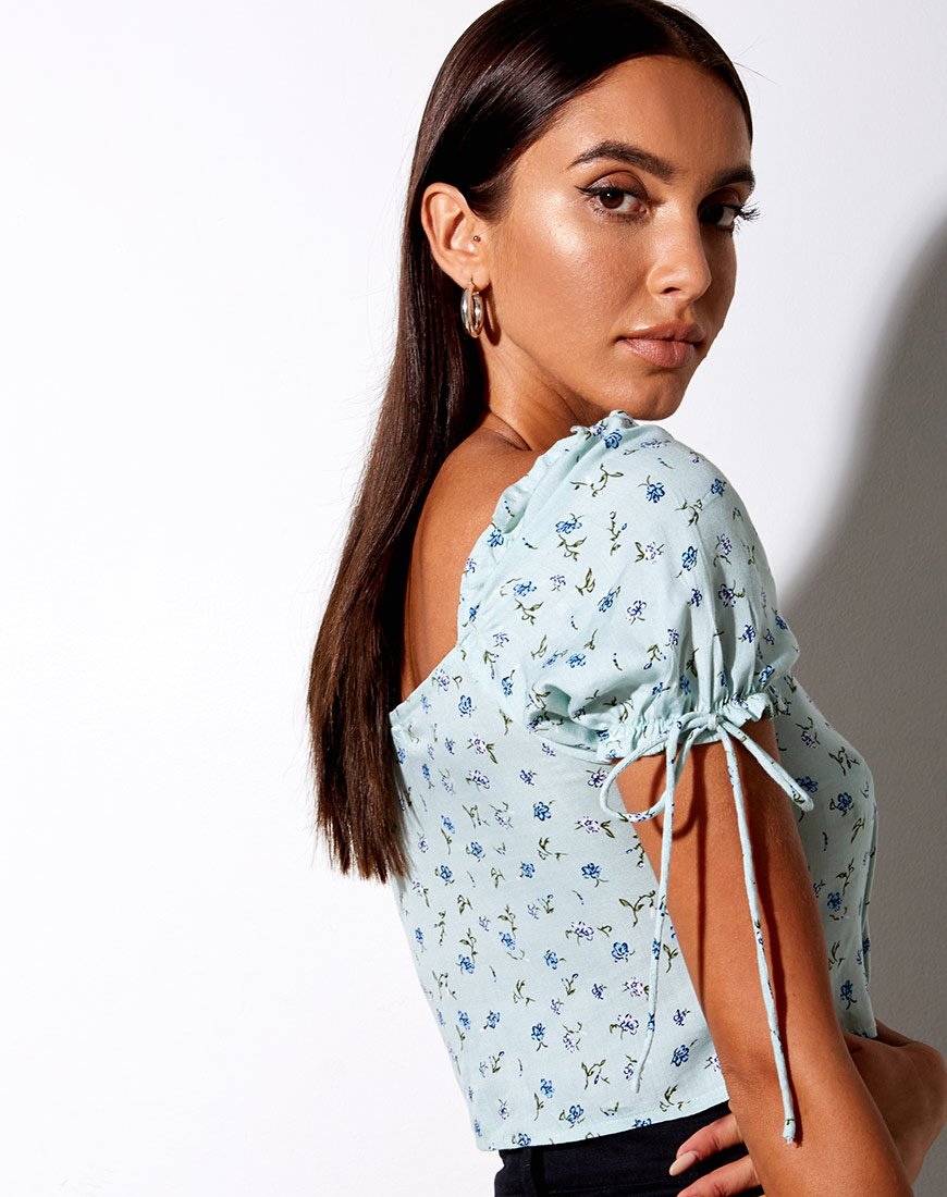 Image de Flaba Top in Pretty Petal Green