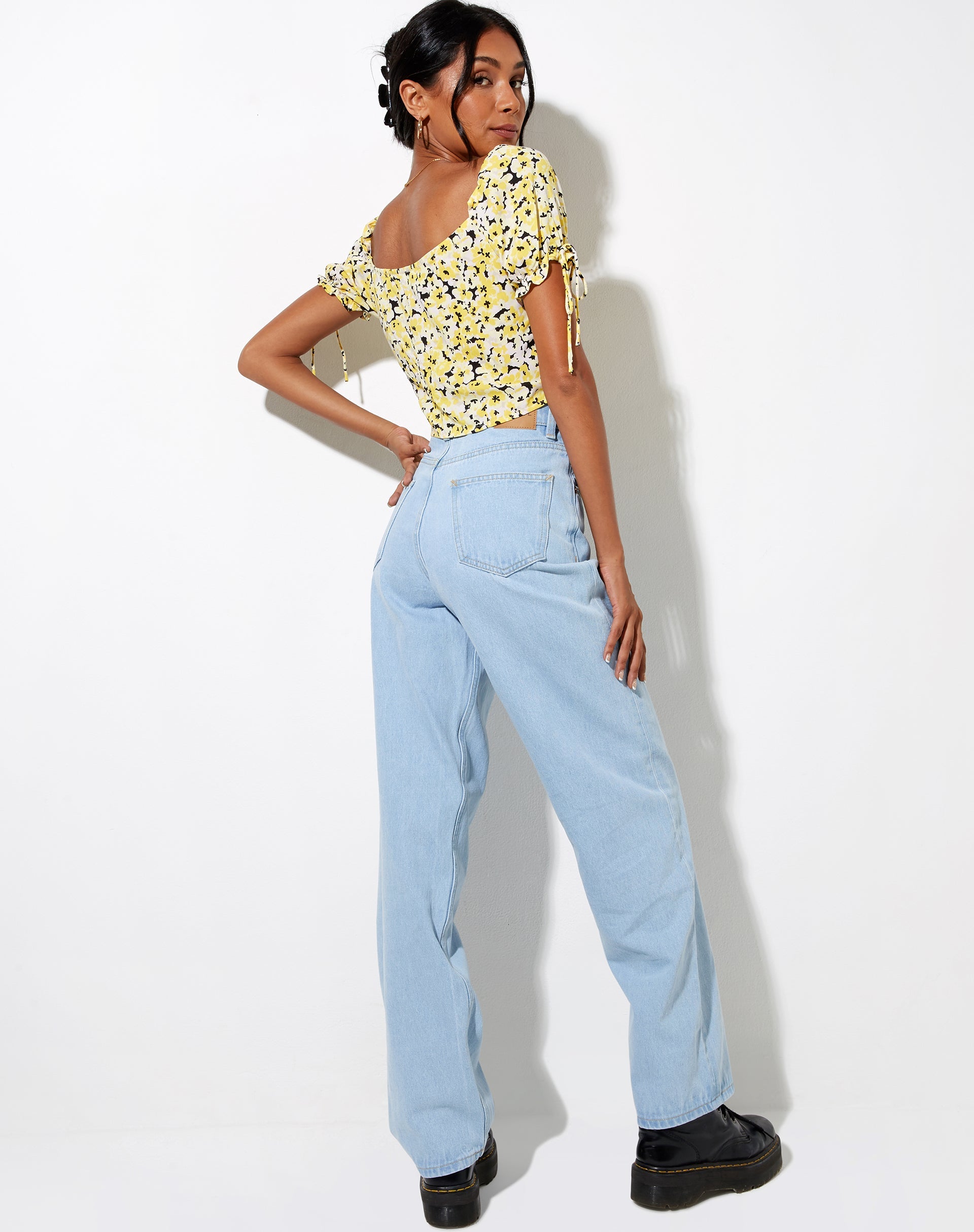 Image de Flaba Crop Top in Sunflower Pop Yellow