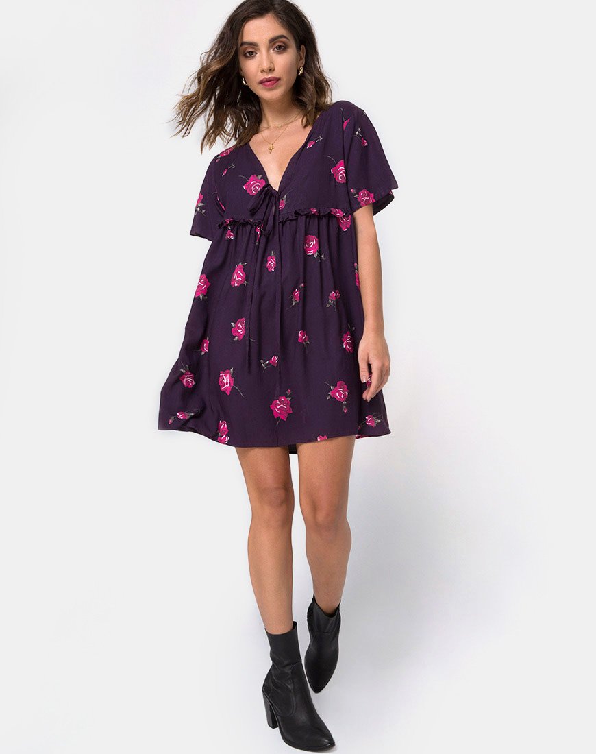 Image de Flawa Mini Dress in Evening Rose
