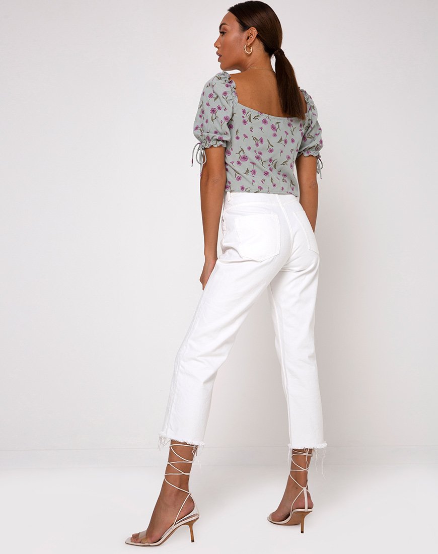 Image de Fleur Top in Little Petal Dusky Blue