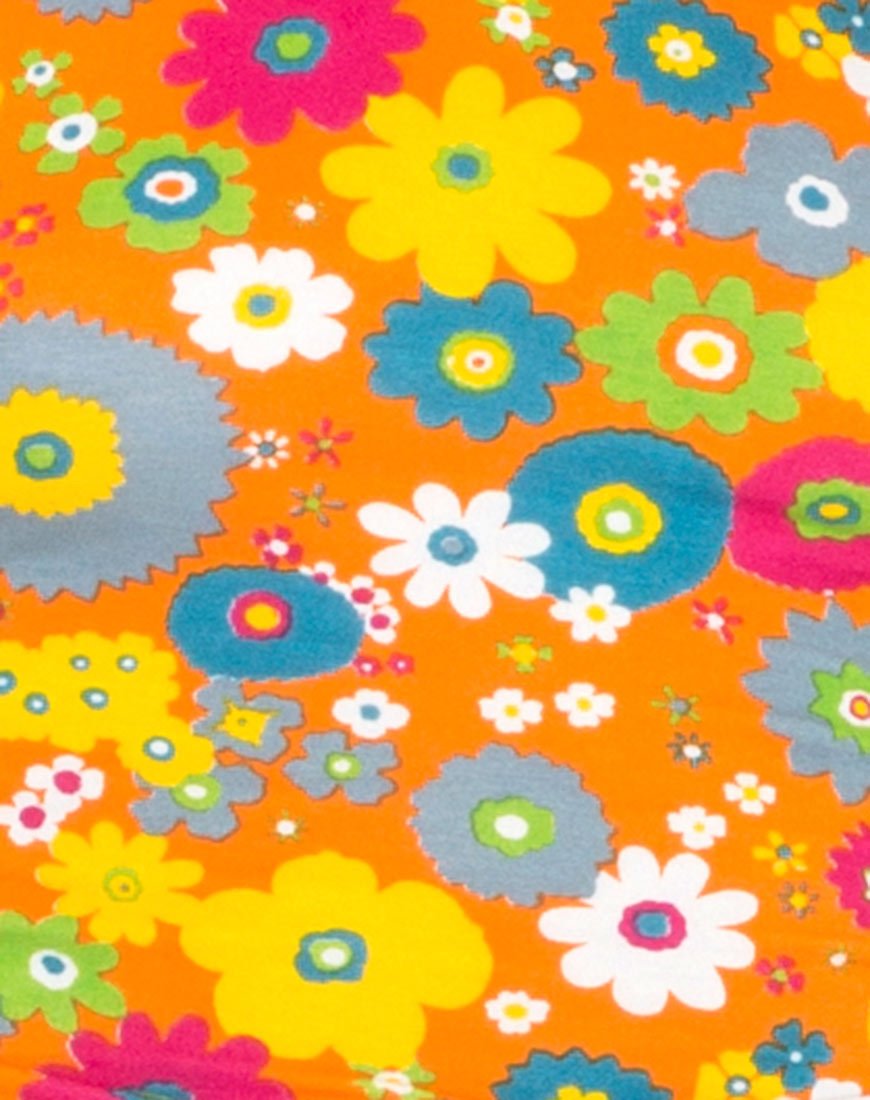 Image de Eclat Crop Top in Playtime Floral Orange