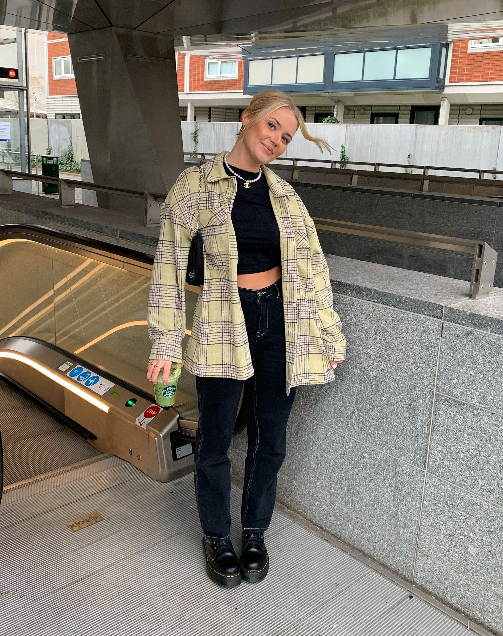 Image de Marcella Shirt in Check Sage Brown Black