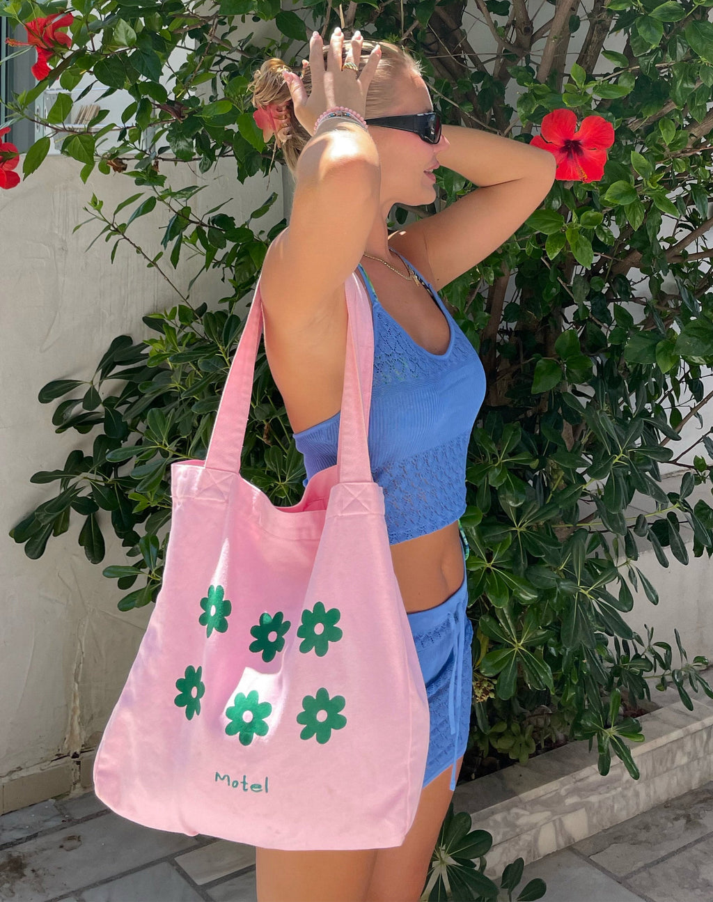 Sac fourre-tout Barbs en rose Motel Floral