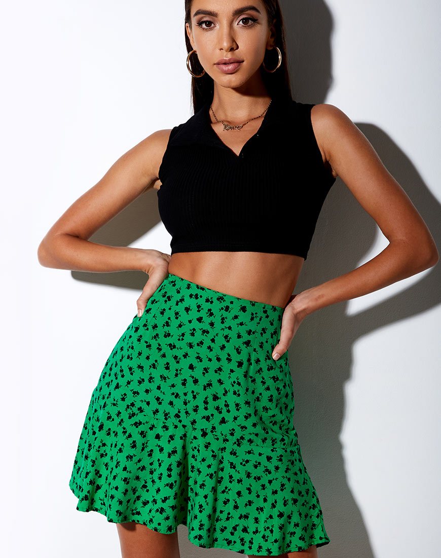 Image de la jupe Gaelle, Dainty Daisy Green