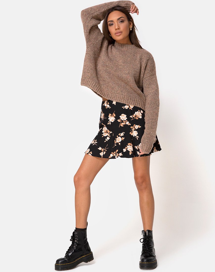 Image de la mini-jupe Gaelle, Peach Rose