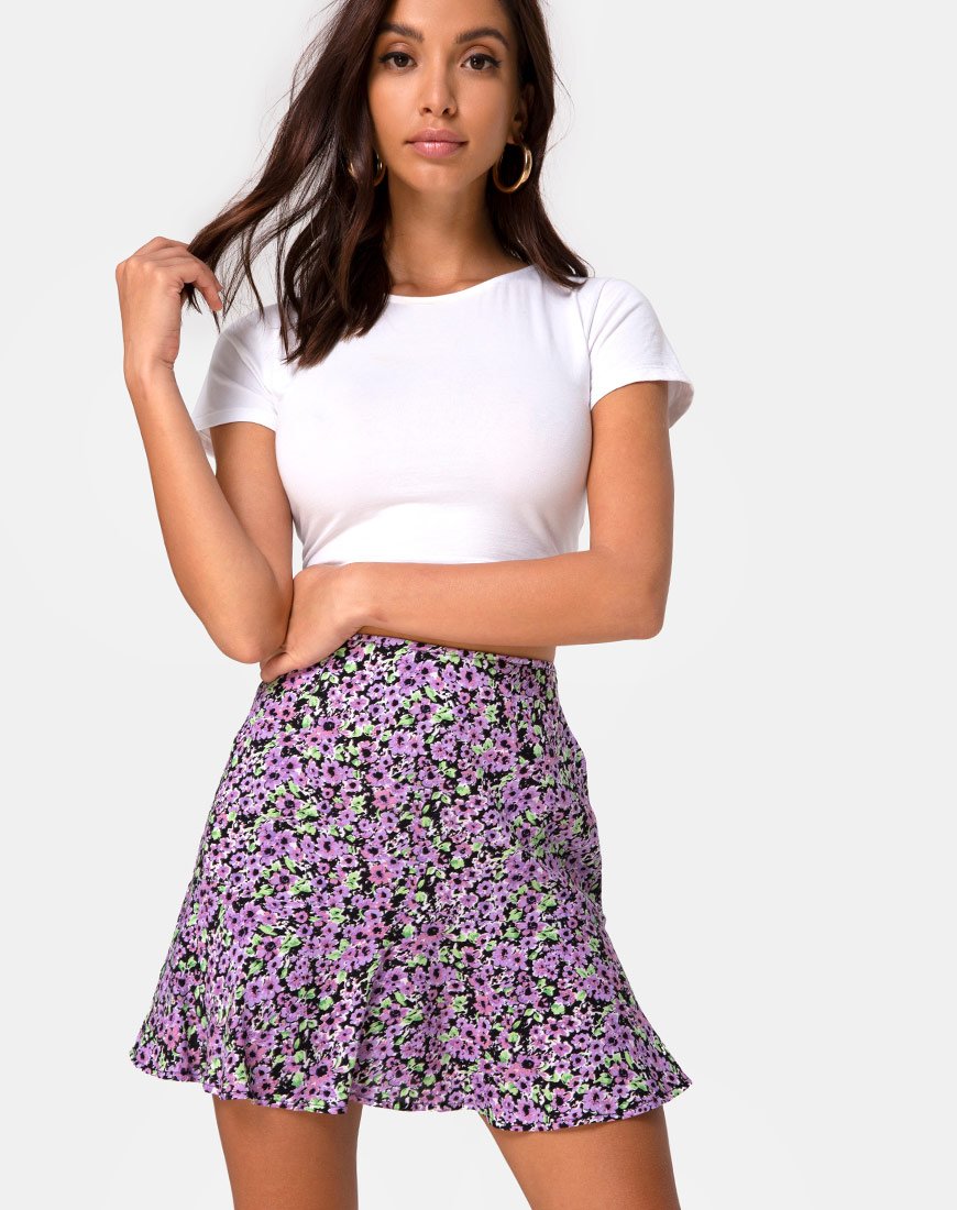Minijupe Gaelle, Lilas Blossom