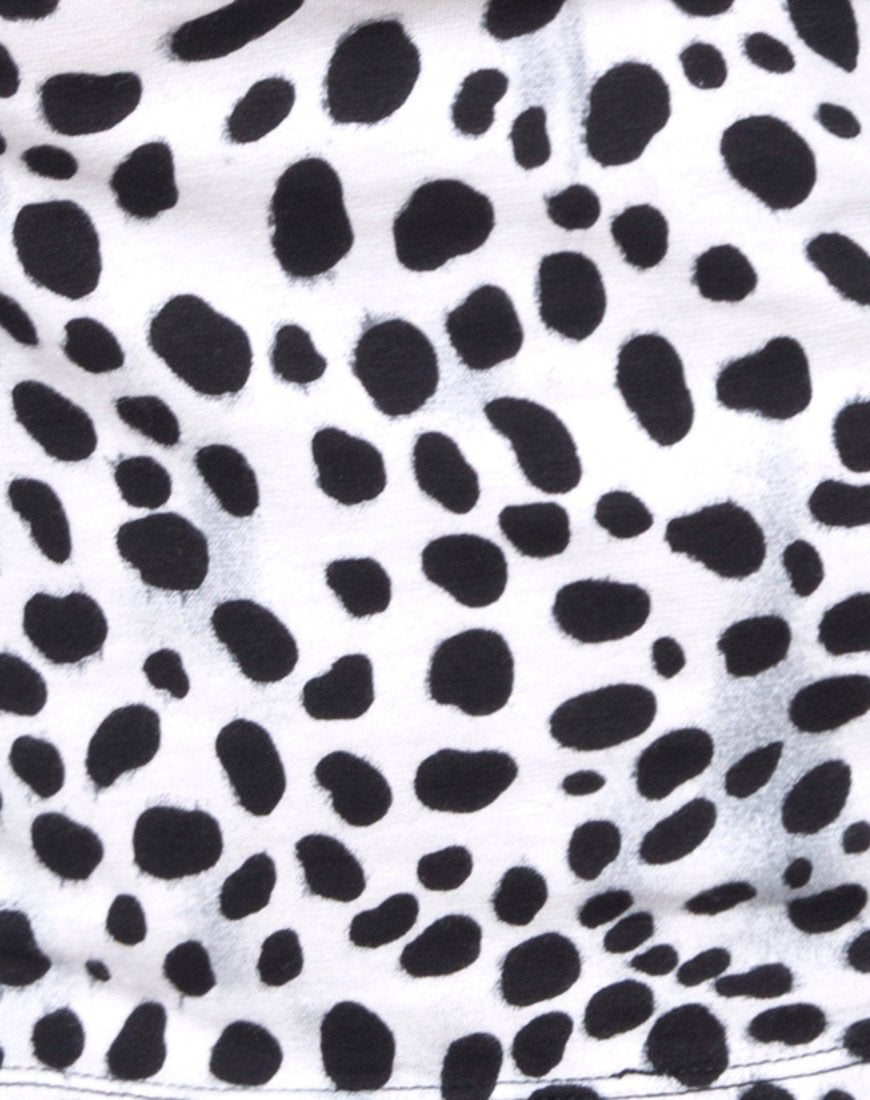 Image de Gaga Off The Shoulder Crop en dalmatien