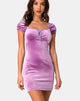 Image de la robe Gala en velours lilas