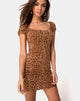 Image de la robe Gala en flocage animal Tan Brown