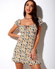 Image de la mini robe Galaca en Delightful Daisy