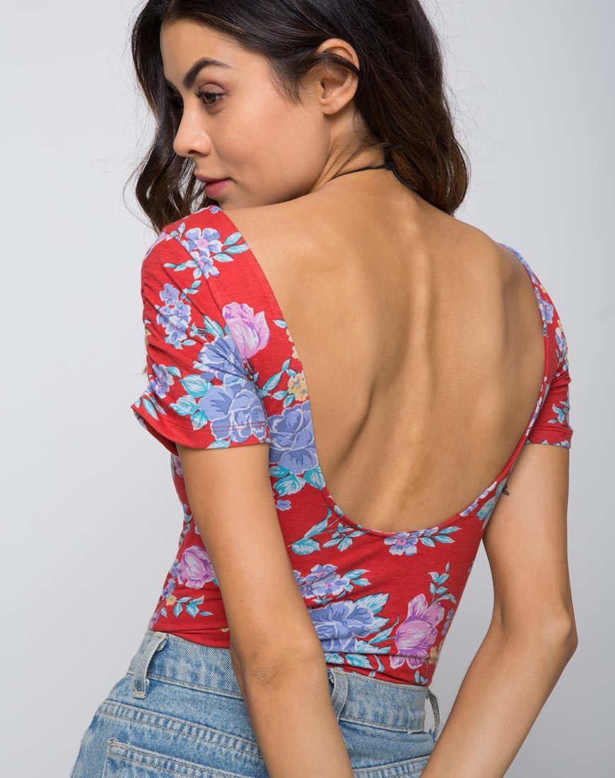 Image de Galay Bodice Plunge en Vintage Fleur