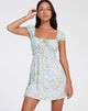 image de Galova Mini Dress in Washed Out Pastel Floral