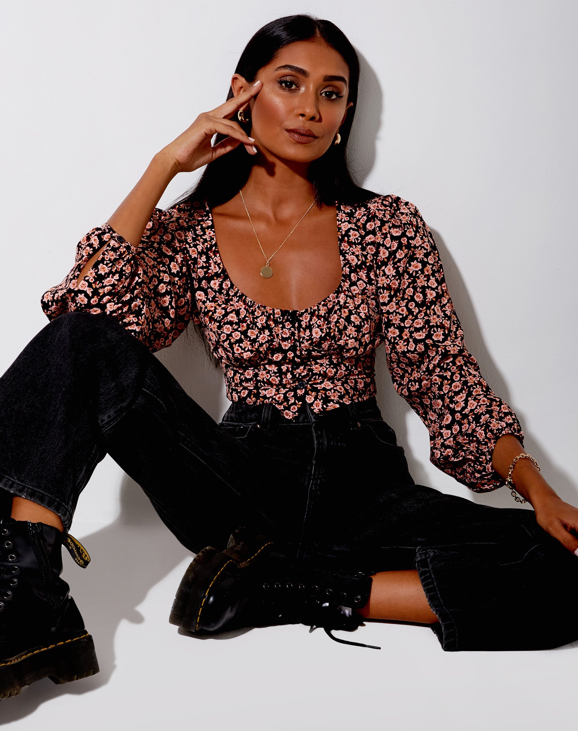 Image de Glario Crop Top in Autumn Blossom
