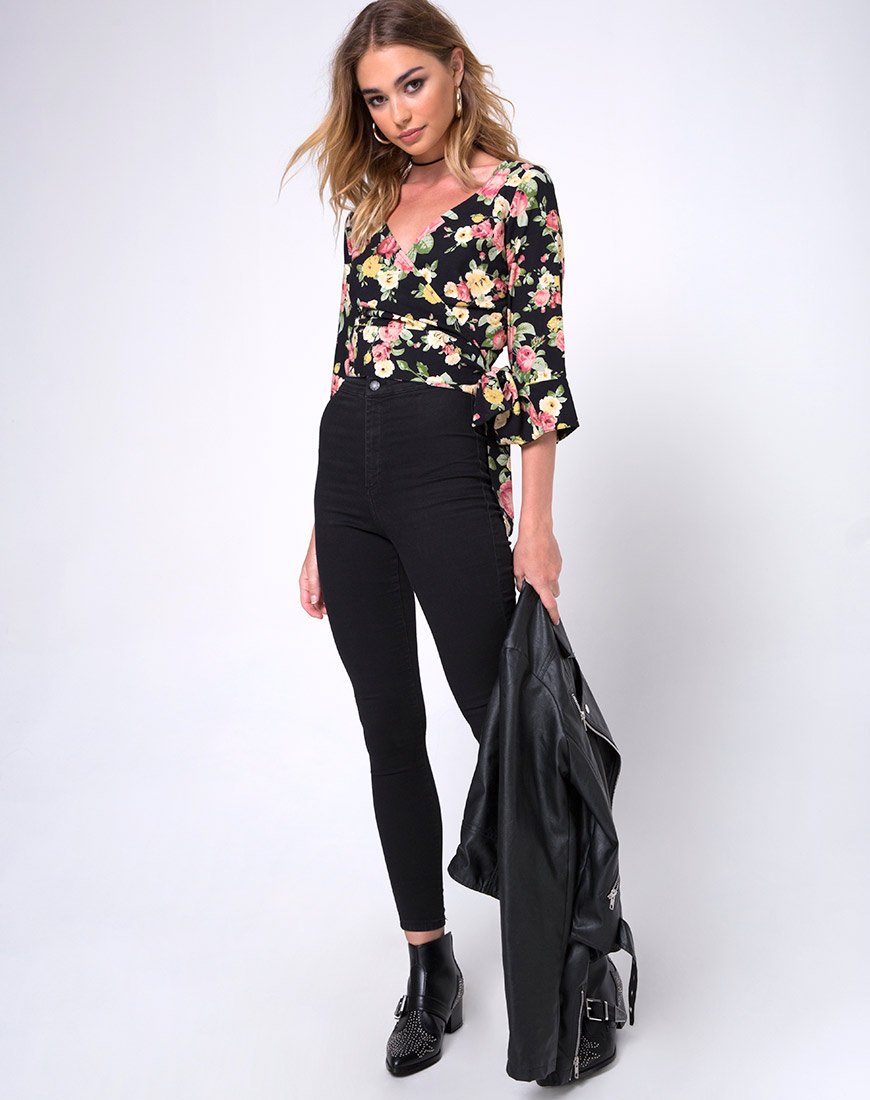 Image de Gamthi Wrap Top in Vintage bloom