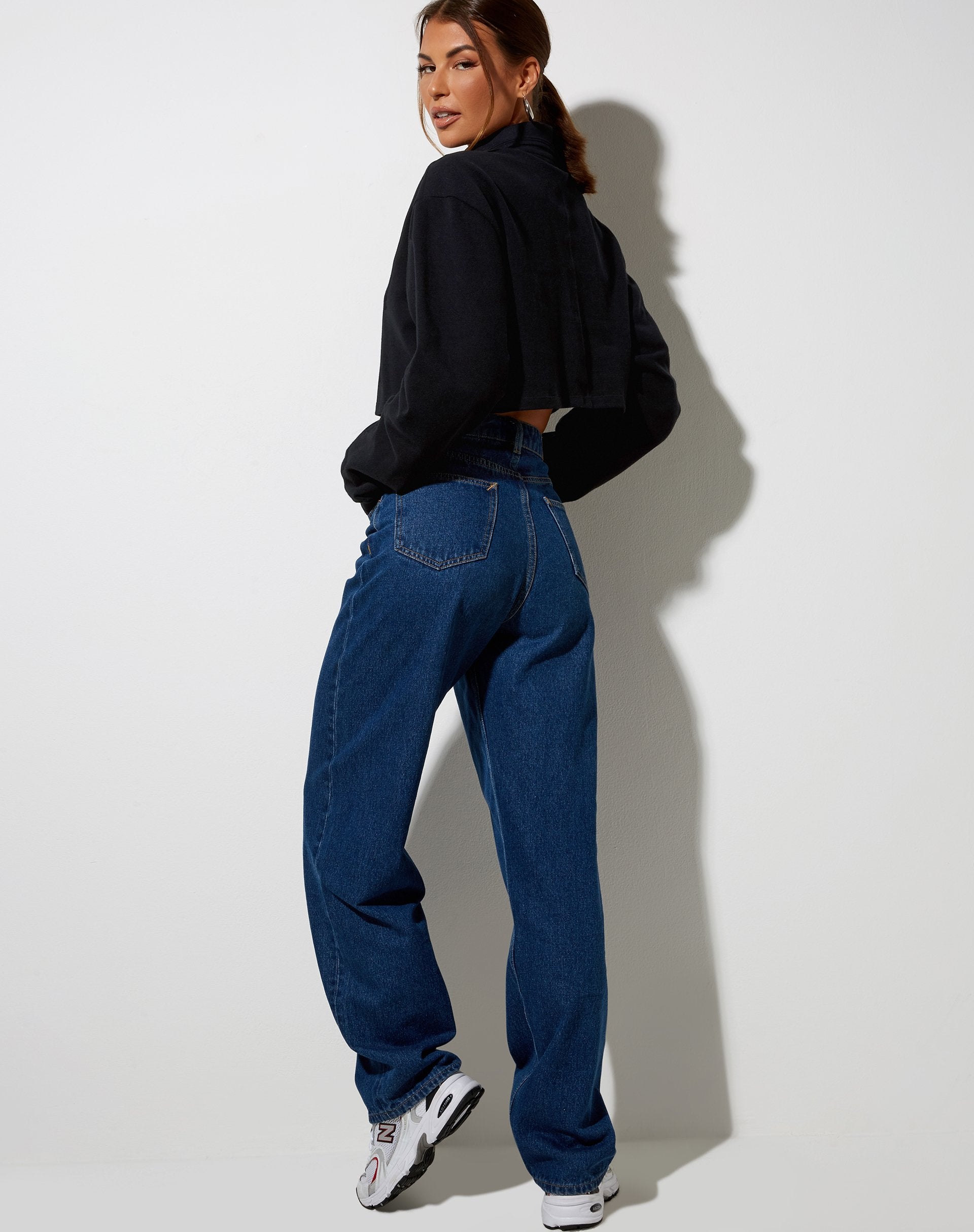 Image de Gandi Crop Top in Black with Motel Work Clothing Label