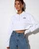 Image de Gandi Crop Top in White with Motel Work Clothing Label