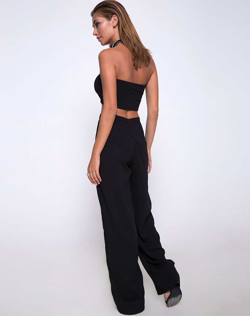 Image de Garneth Top bandeau et tour de cou en diamant noir