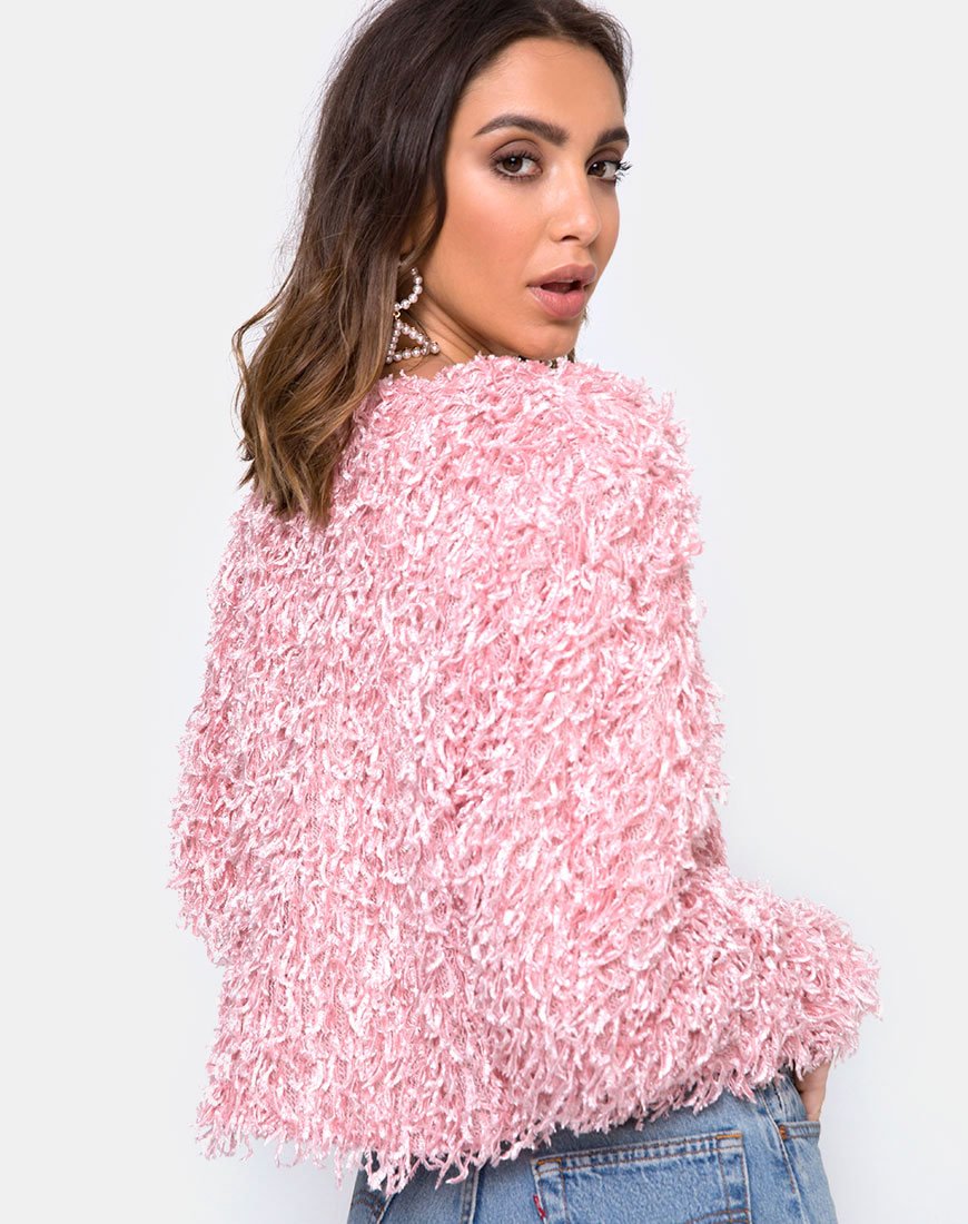 Caraco Gasta en tricot Shaggy sugar Pink