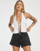 image de Gastra Crop Top in White