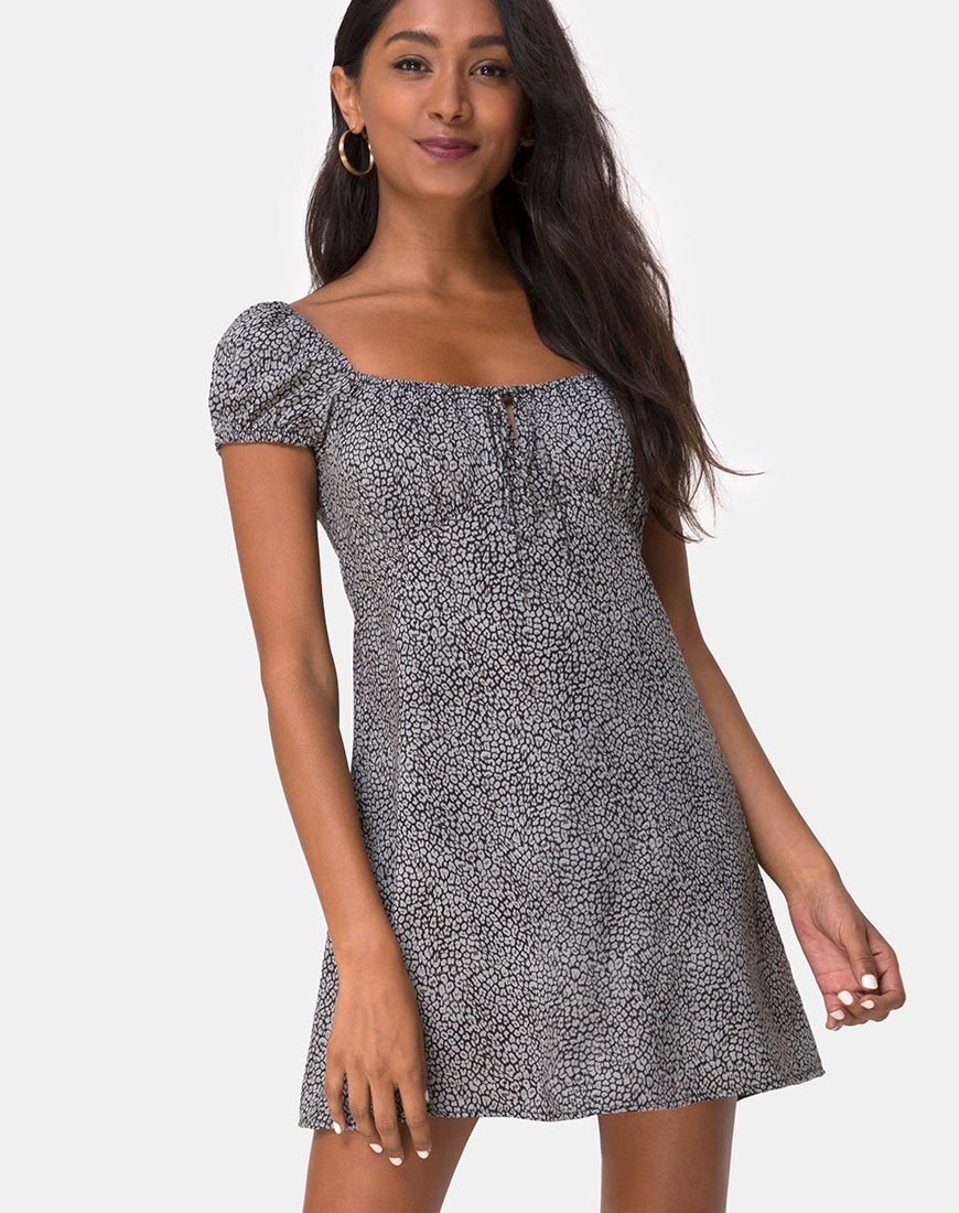 Image de la robe Gaval en léopard Ditsy Grey
