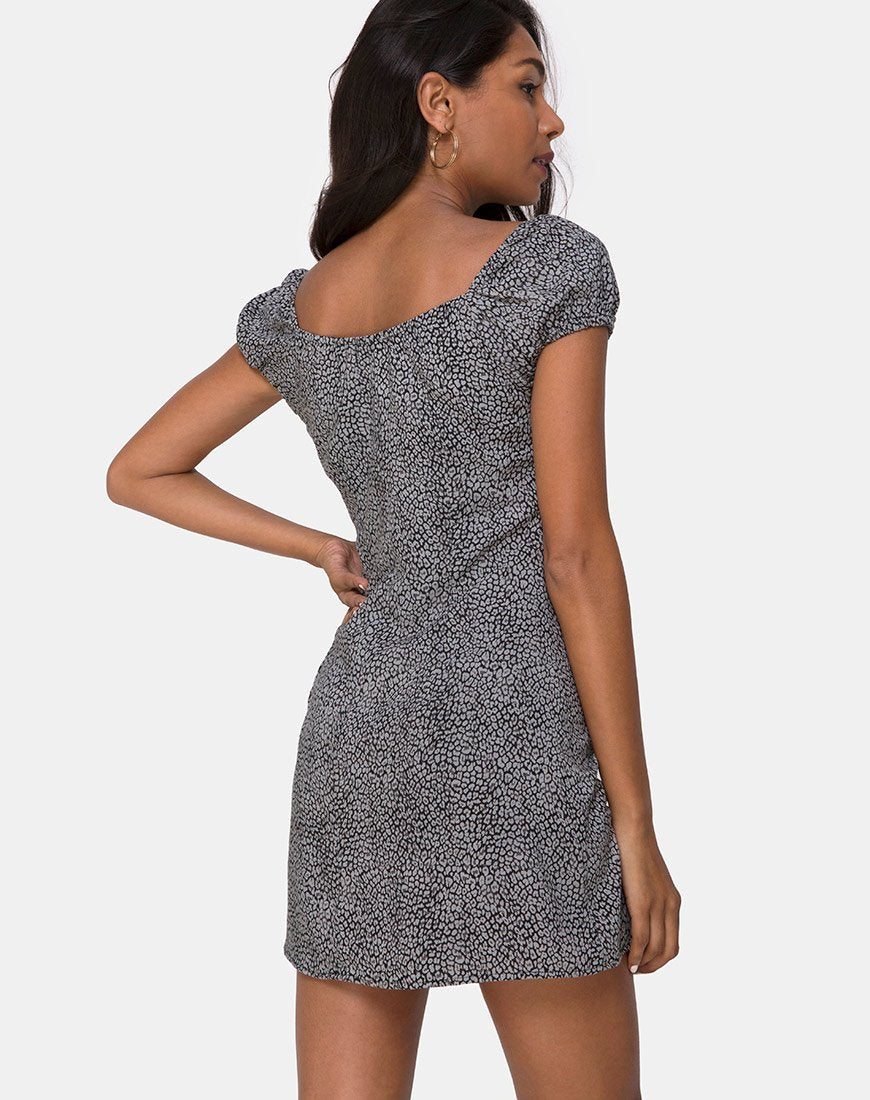 Image de la robe Gaval en léopard Ditsy Grey