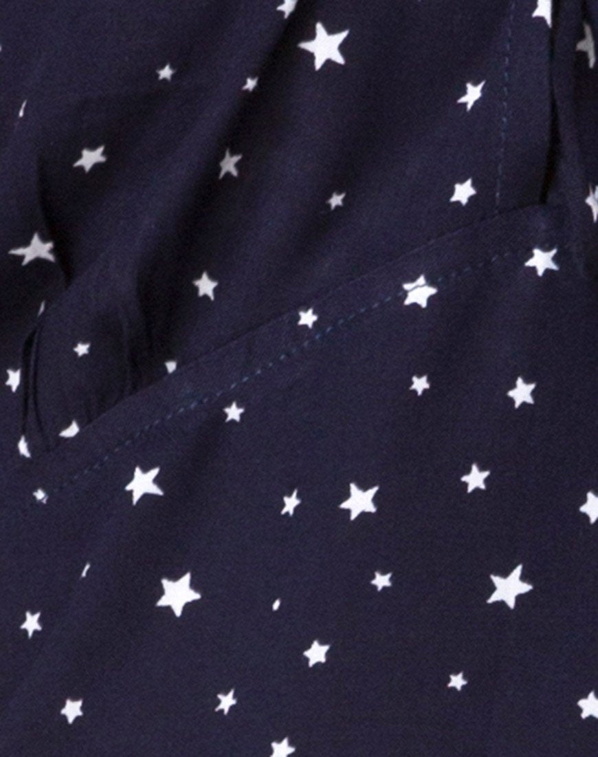 Image of Gaval Mini Dress in Stars Struck Navy
