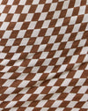 Damier diagonal Tan et Ivory