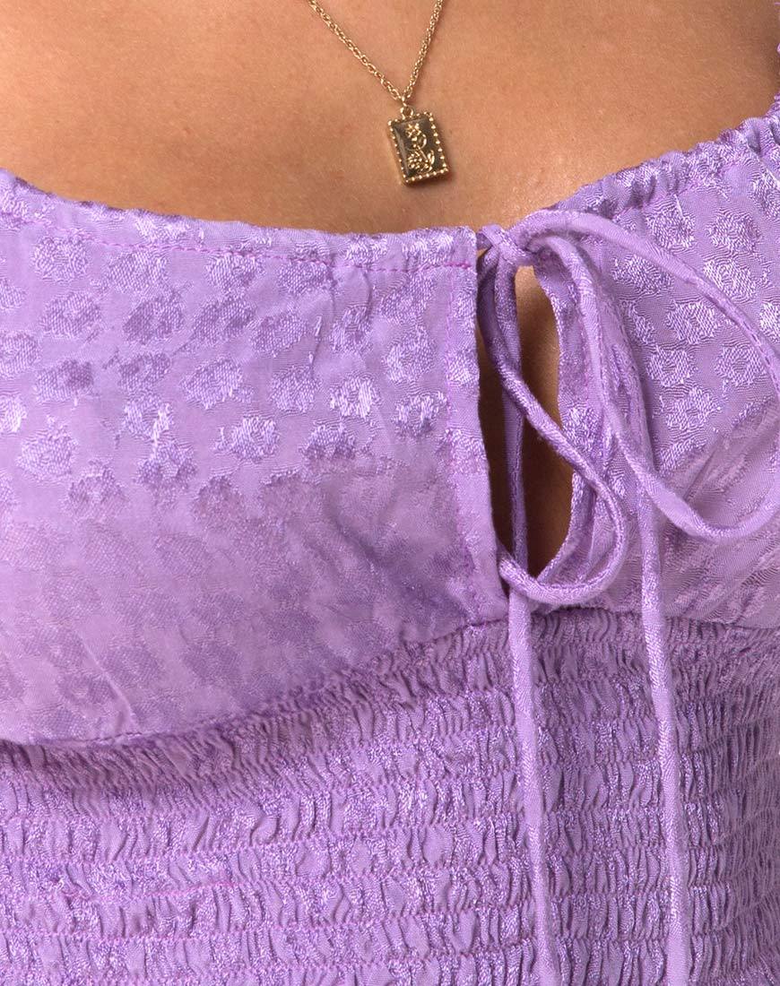 Image de Gemala Cami Top in Satin Ditsy Rose Lavender