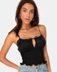 Image de Gemala Top en satin rose noir