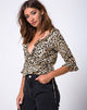 Image de Giam Wrap top in Cheetah