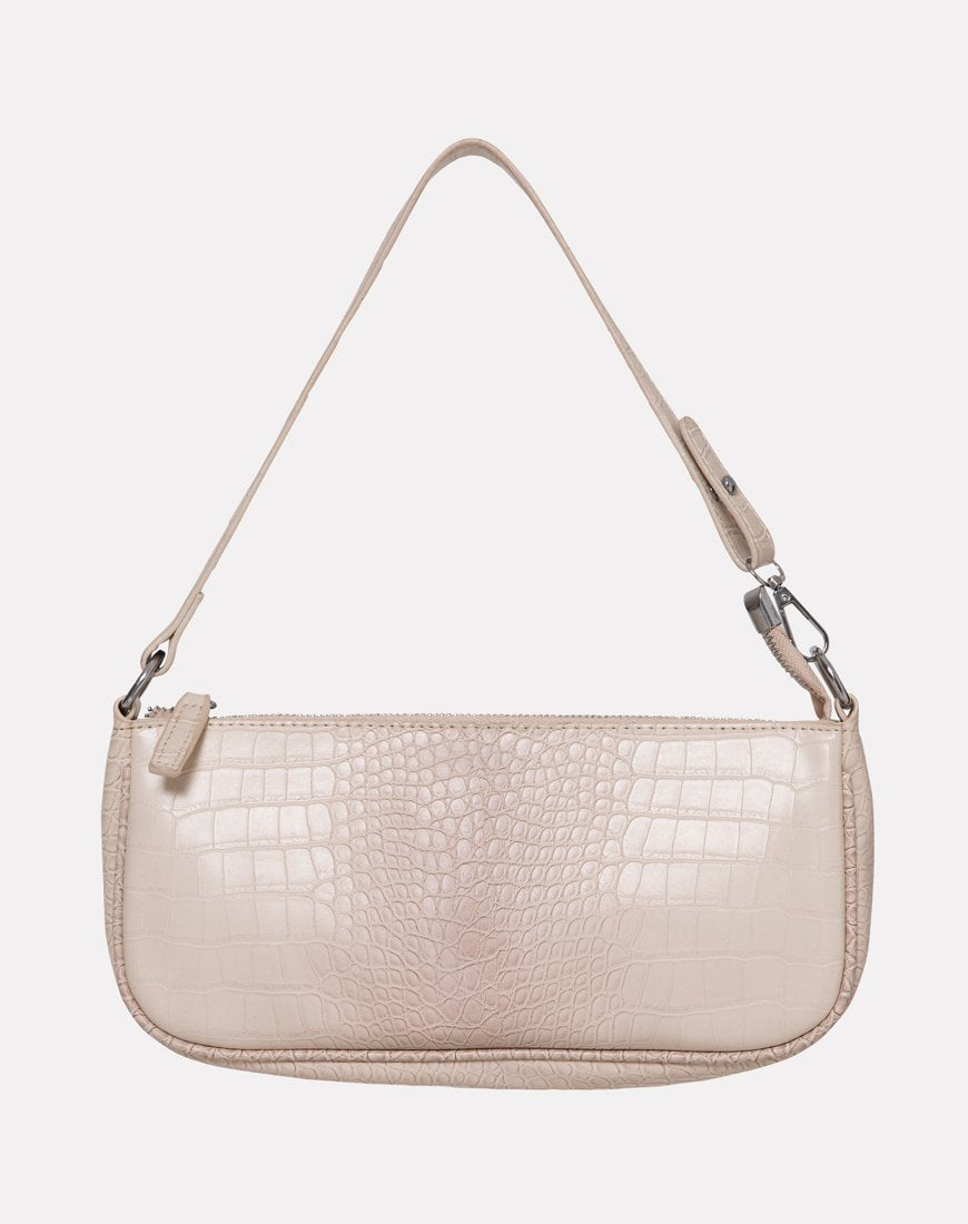 Image de Gigi Shoulder Bag in Croc Beige