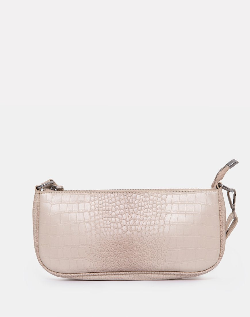 Image de Gigi Shoulder Bag in Croc Beige