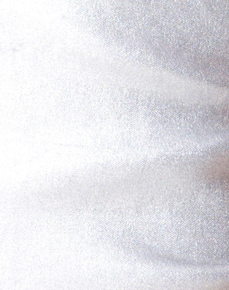 Image of Gilea Bodycon Dress in Silver Metallic