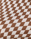 Damier diagonal Tan et Ivory