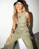 Image de Gimon Crop Top in Rib Grey Sage Angelo Embro