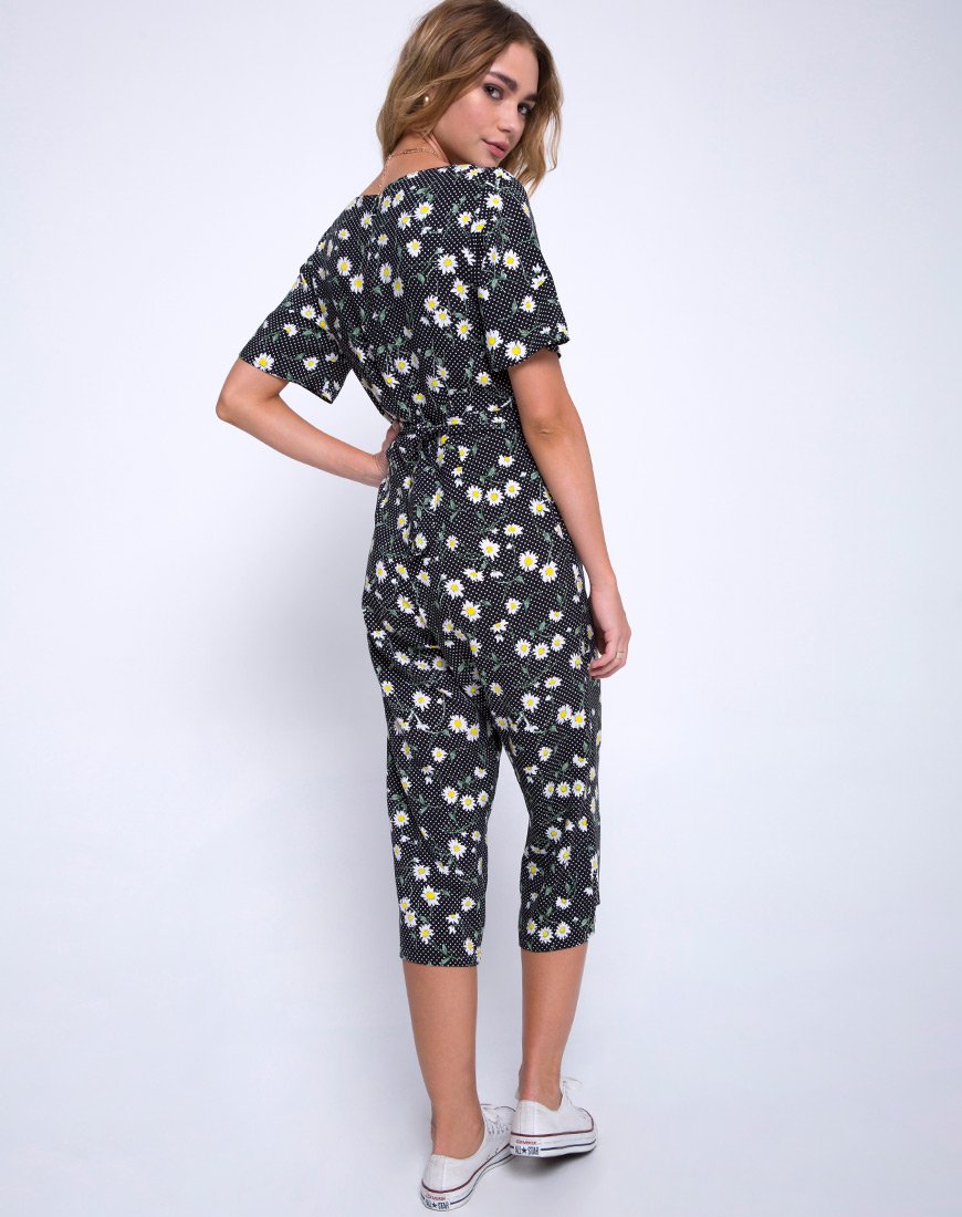 Image de Giotto Jumpsuit in Polka Daisy Black