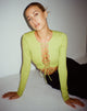Image de Gisy Crop Top en Lycra Lime