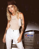 Image de Gavis Bodice en Tan Honey Diamante in Gold