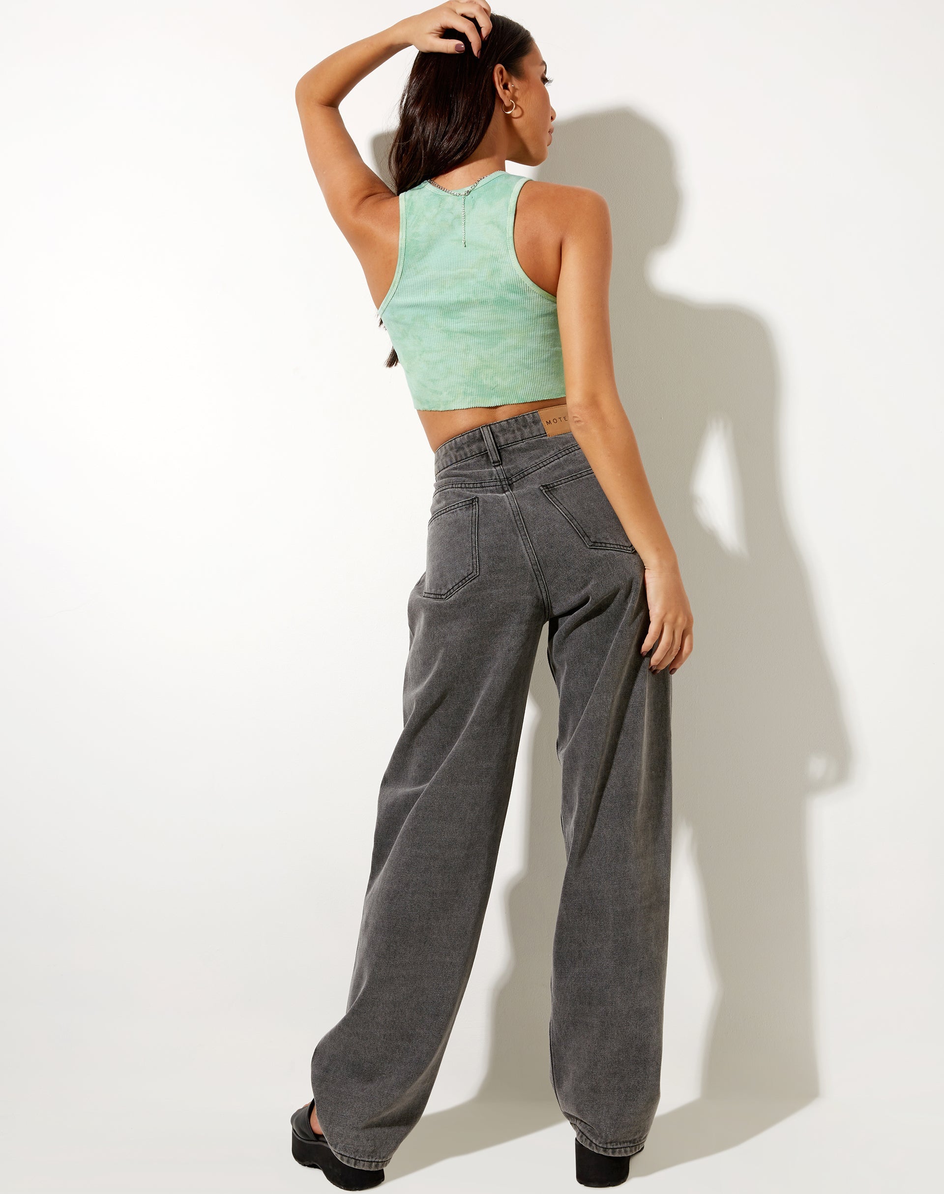 Image de Givas Crop Top in Green Tie Dye