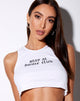 Image de Givas Top in White Stay At Home Club