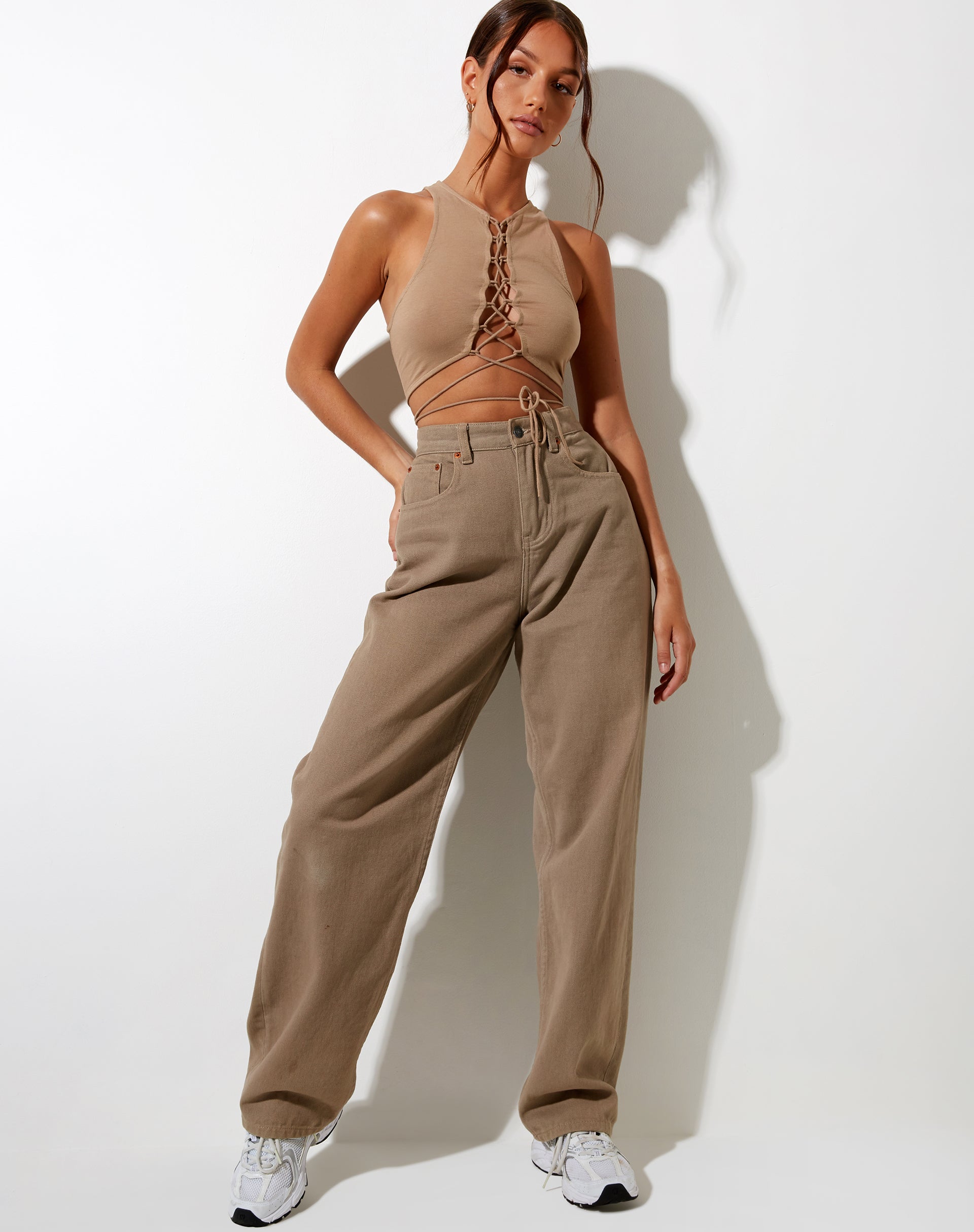 Image de Giwta Crop Top in Biscuit