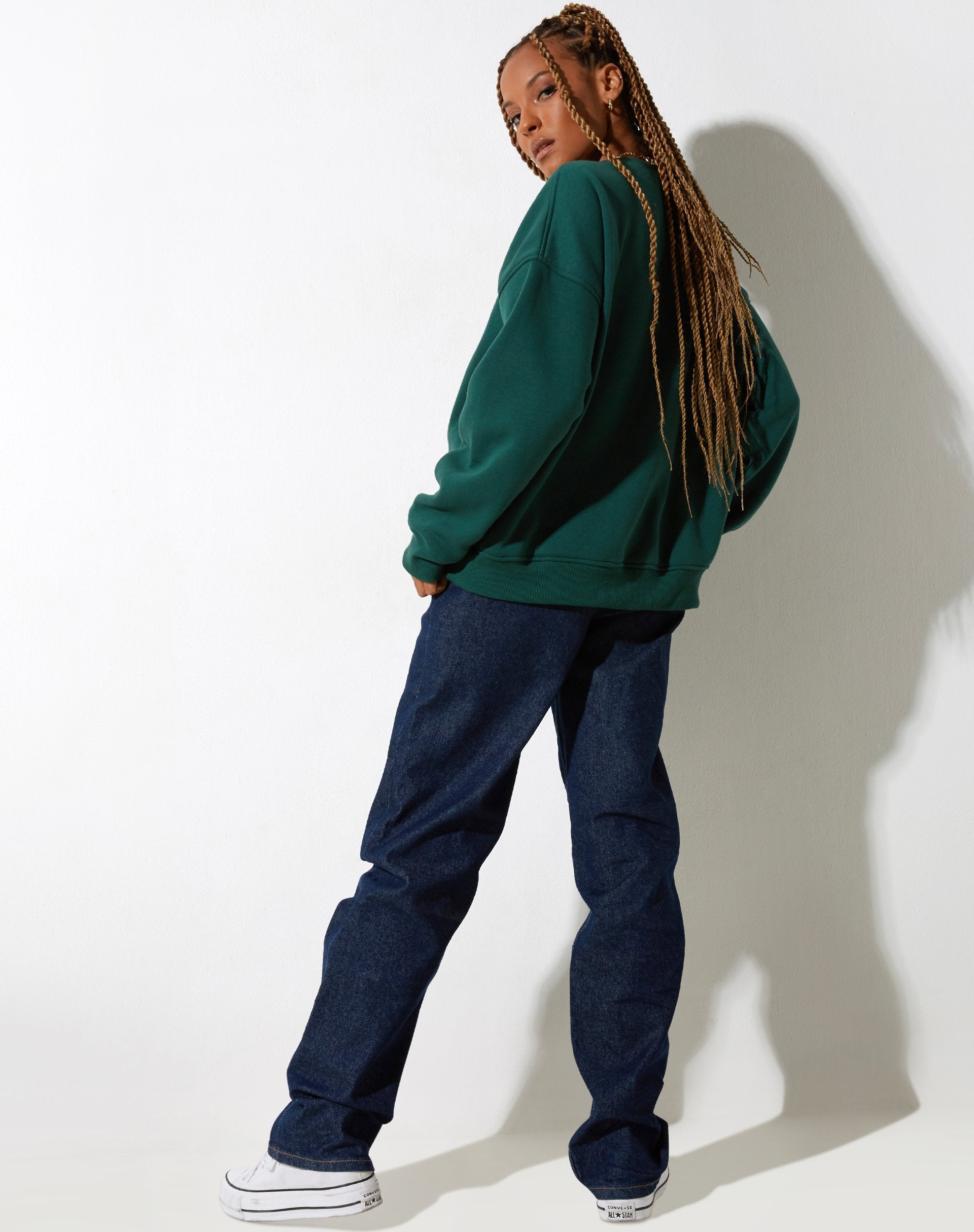 Sweat Glan en vert forêt M Classics