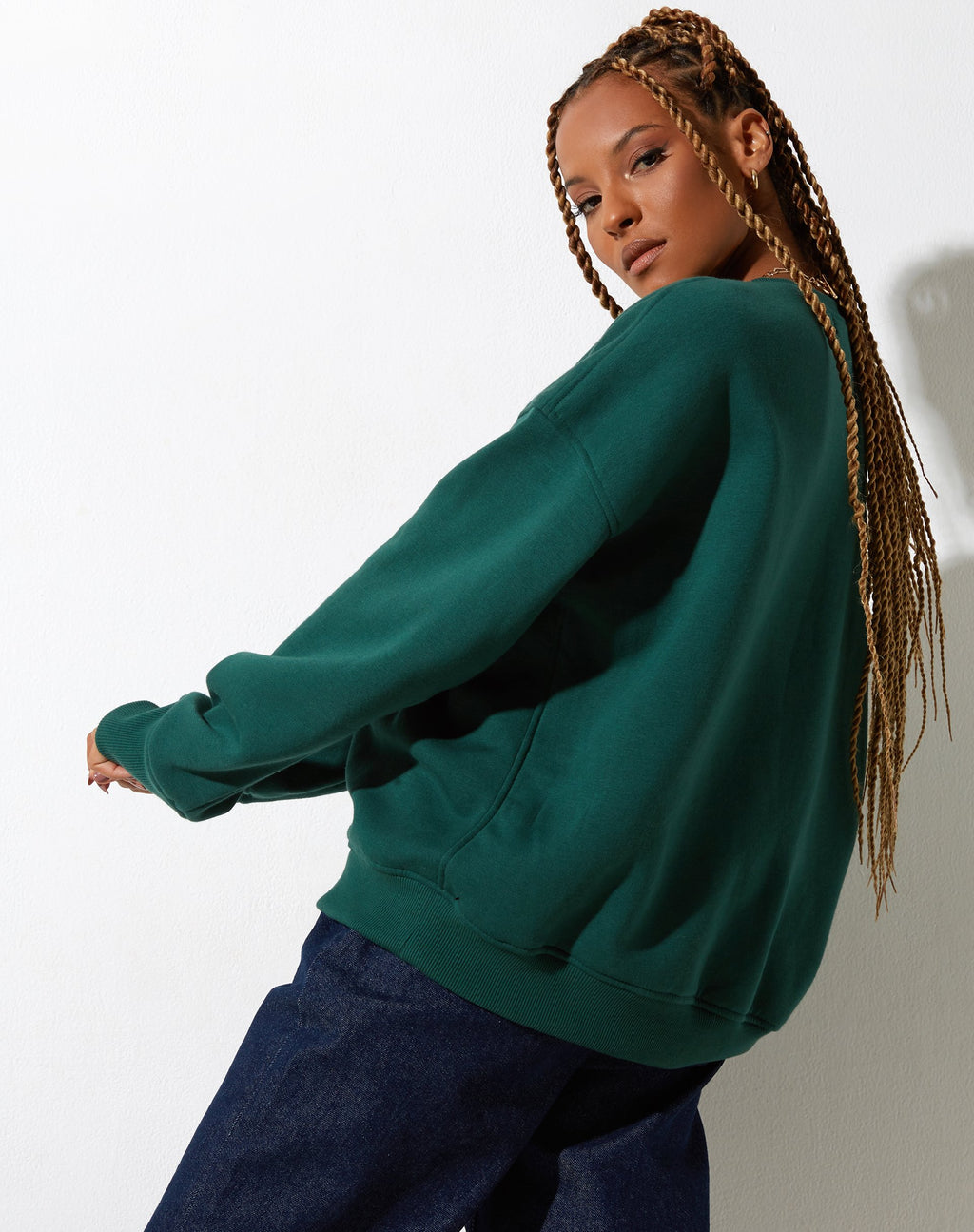 Sweat Glan en vert forêt M Classics